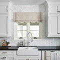 Completa Series Bianco Venatino 1x4x3/8 Honed Herringbone Marble Mosaic