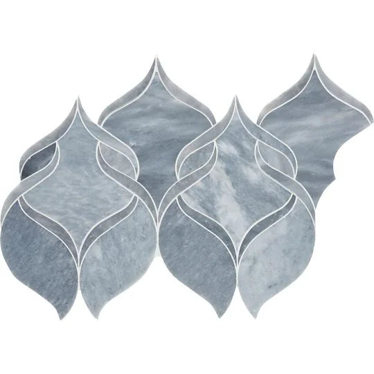 Completa Marble Series D Blue Ribbon Honed Marble Mosaic