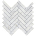 Completa Calacatta Gris 1x4 Herringbone Honed Marble Mosaic