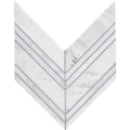 Completa Calacatta Gris Chevron Honed Marble Mosaic