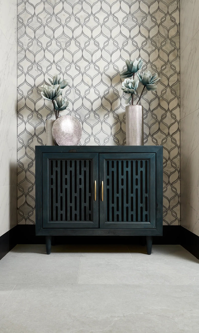 Completa Marble Series Calacatta Gris Ellipse Honed Mosaic