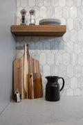 Completa Marble Series Calacatta Gris Ellipse Honed Mosaic