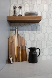 Completa Marble Series Calacatta Gris Ellipse Honed Mosaic