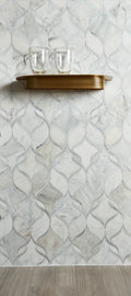 Completa Marble Series Calacatta Gris Ellipse Honed Mosaic