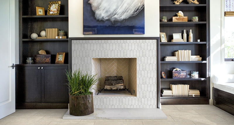 Completa Marble Series Calacatta Gris Ellipse Honed Mosaic