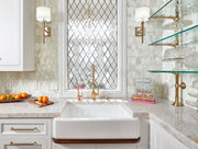 Completa Marble Series Calacatta Gris Ellipse Honed Mosaic