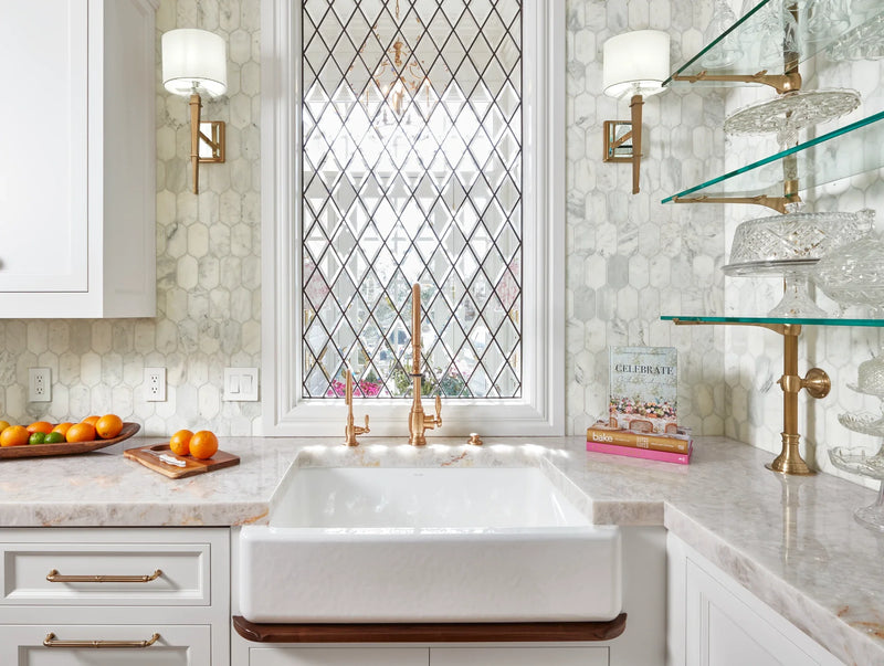 Completa Marble Series Calacatta Gris Ellipse Honed Mosaic