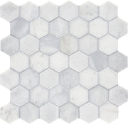 Completa Marble Series Calacatta Gris Feather Honed Mosaic