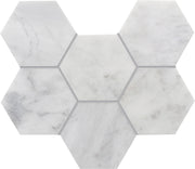 Completa Marble Series Calacatta Gris Feather Honed Mosaic