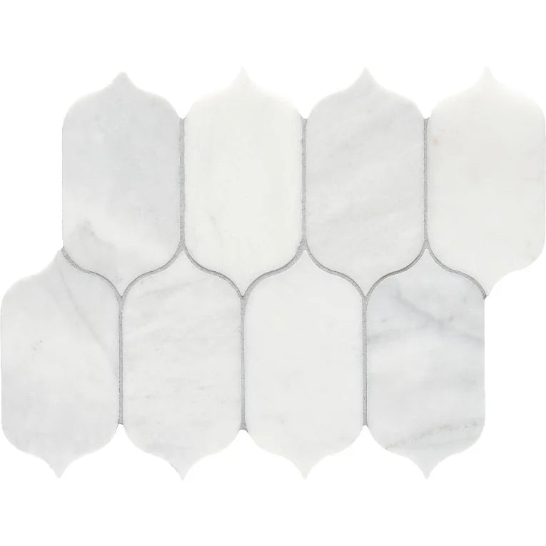 Completa Calacatta Gris Honed Lotus Mesh Marble Mosaic