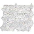 Completa Marble Series Calacatta Gris Flower Honed Mosaic