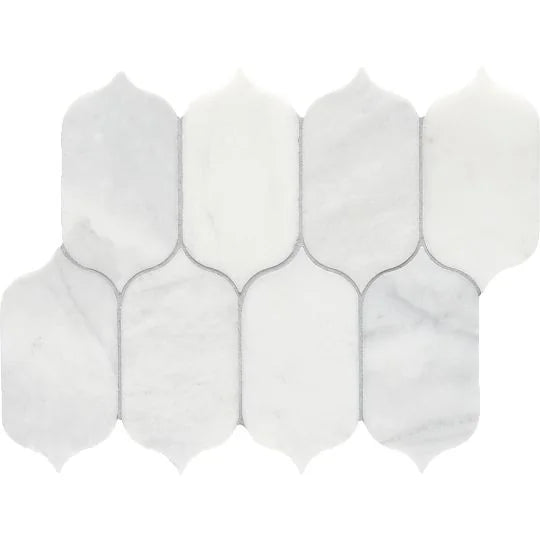 Completa Calacatta Gris Honed Lotus Mesh Marble Mosaic