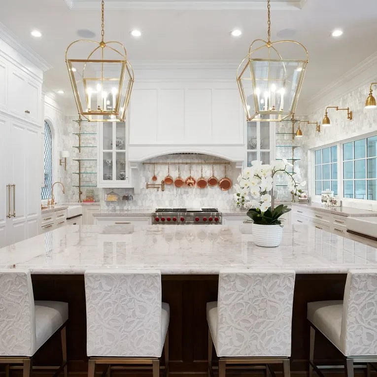 Completa Calacatta Gris Honed Lotus Mesh Marble Mosaic