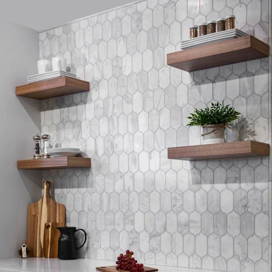 Completa Calacatta Gris Honed Lotus Mesh Marble Mosaic