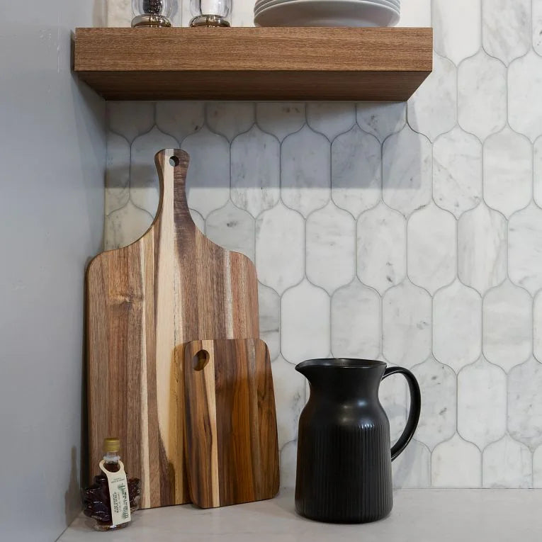 Completa Calacatta Gris Honed Lotus Mesh Marble Mosaic