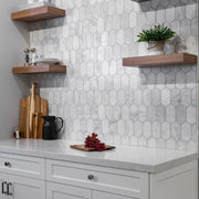 Completa Calacatta Gris Honed Lotus Mesh Marble Mosaic