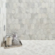 Completa Calacatta Gris Honed Lotus Mesh Marble Mosaic