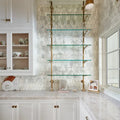 Completa Calacatta Gris Honed Lotus Mesh Marble Mosaic