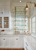 Completa Marble Series Calacatta Gris Ellipse Honed Mosaic