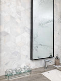 Completa Marble Series Calacatta Gris Ellipse Honed Mosaic