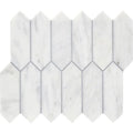 Completa Marble Series Calacatta Gris Picket Honed Marble Mosaic
