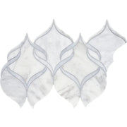 Completa Marble Series Calacatta Gris Ribbon Honed Marble Mosaic