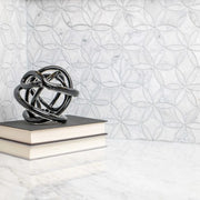 Bianco Venatino Polished 1/2x12 Pencil Liner Marble & Dolomite Trim