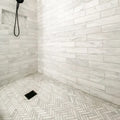 Bianco Venatino 1/2x12 Pencil Liner Honed Marble Trim
