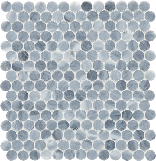 Completa Marble Series D Blue 2x2 Hexagon Multi Finish Marble Mosaic