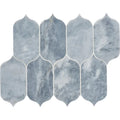 Completa Marble Series D Blue 2x2 Hexagon Multi Finish Marble Mosaic