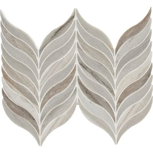 Completa Series Skyline Honed Feather Marble Mosaic