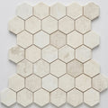 Completa Marble Series Terra Nova 2x2 Hexagon Multi Finish Marble Mosaic close-up