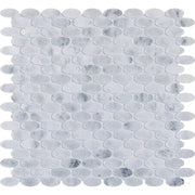 Completa Marble Series Sky Blue Ellipse Honed Mosaic