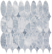 Completa Marble Series Sky Blue Ellipse Honed Mosaic