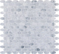 Completa Marble Series Sky Blue Penny Round 3/4 Mesh Honed Marble Mosaic
