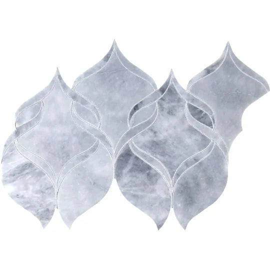 Completa Marble Series Sky Blue Ribbon Honed Marble Mosaic