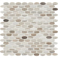 Completa Series Skyline Honed Ellipse Marble Mosaic