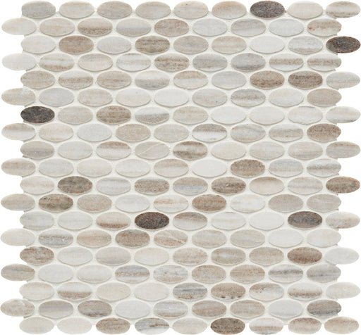 Completa Marble Series Skyline Penny Round 3/4 Honed Mosaic