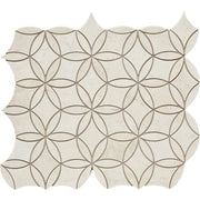 Completa Marble Series Terra Nova Flower Honed Marble Mosaic