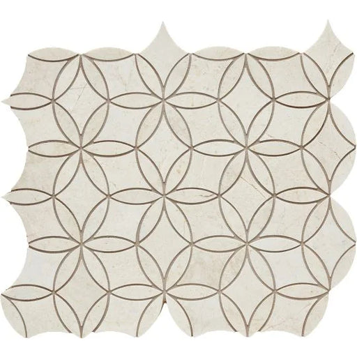 Completa Marble Series Terra Nova Flower Honed Marble Mosaic