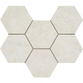 Completa Terra Nova Hexagon 4 Inch Honed Marble Mosaic