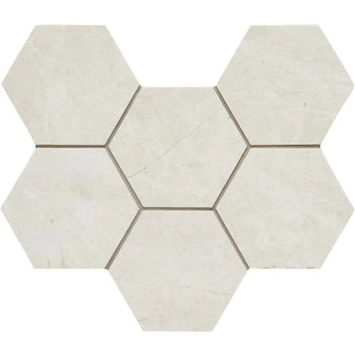 Completa Terra Nova Hexagon 4 Inch Honed Marble Mosaic