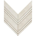 Completa Marble Series Terra Nova Chevron Honed Mesh Marble Mosaic