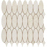 Completa Terra Nova Oval Honed Marble Mosaic