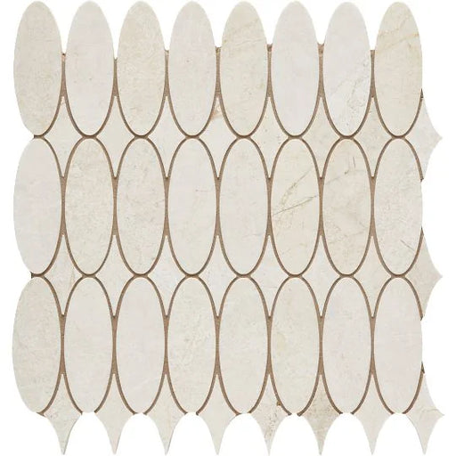 Completa Terra Nova Oval Honed Marble Mosaic