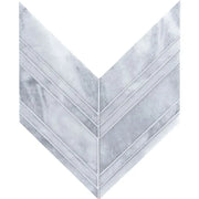 Completa Marble Series Sky Blue Chevron Honed Mosaic
