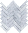 Completa Marble Series Sky Blue Penny Round 3/4 Mesh Honed Marble Mosaic
