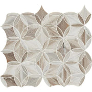 Completa Series Skyline Flower Honed Marble Mosaic