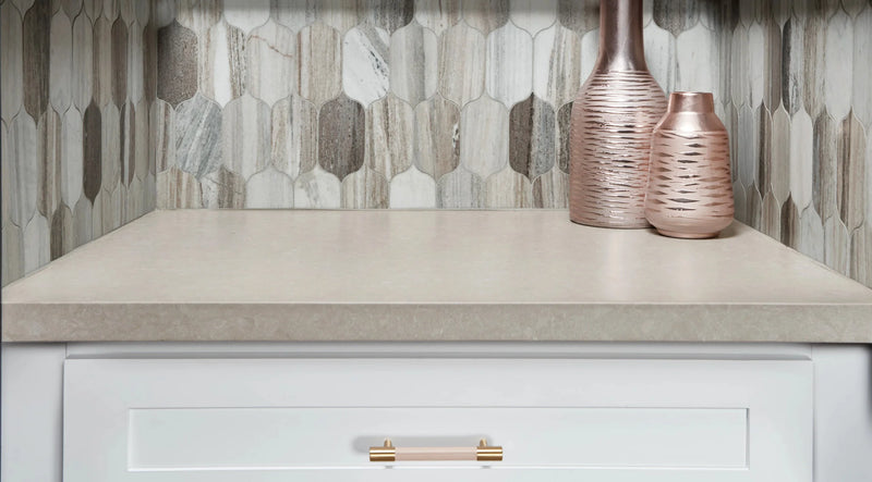 Completa Series Skyline Lotus Honed Marble Mosaic