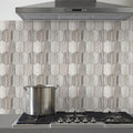 Completa Marble Series Skyline Rhomboid Honed Mosaic